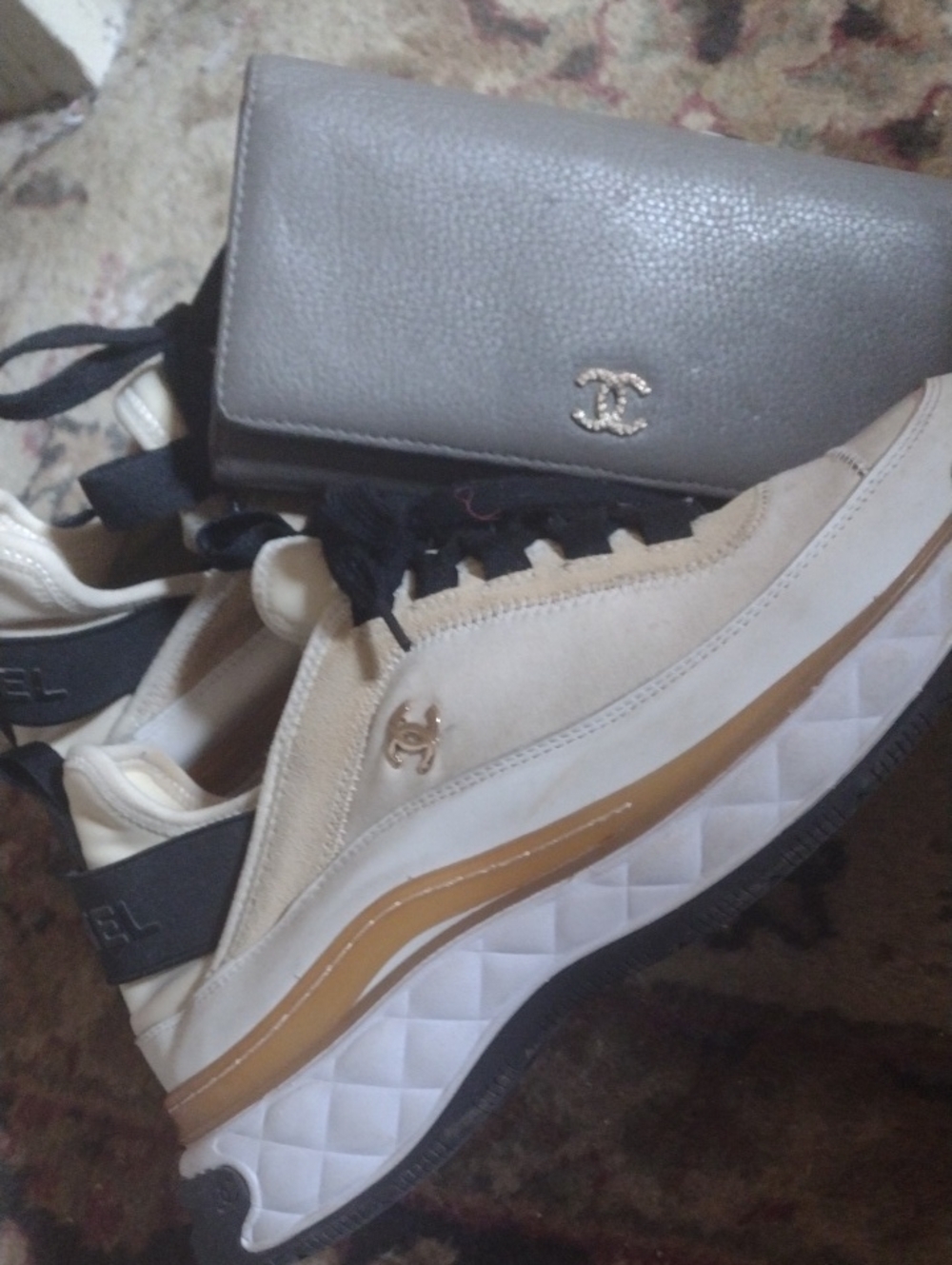 Design Running Shoes Leather Wallet,, Bundle $180